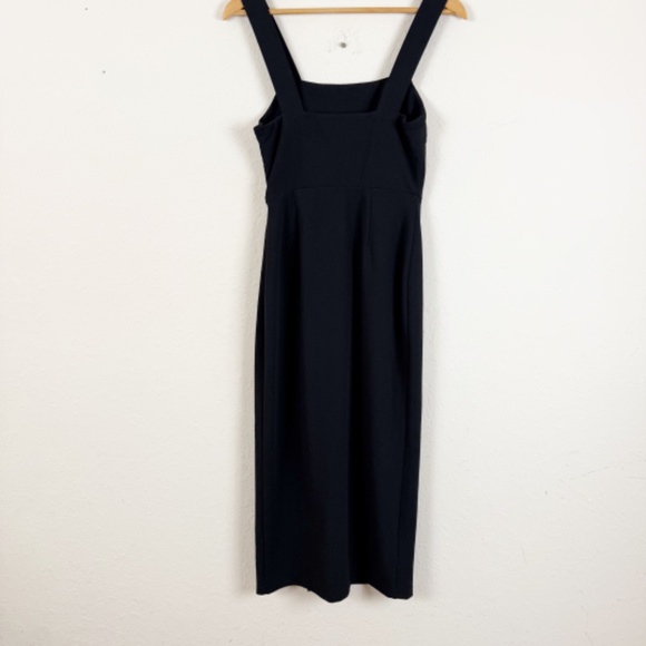 Petal & Pup Black Front Slit Midi Dress Size 4 - Picture 1 of 8